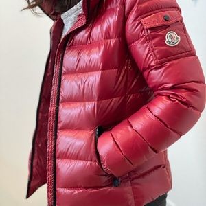 Moncler Red Puffer Jacket